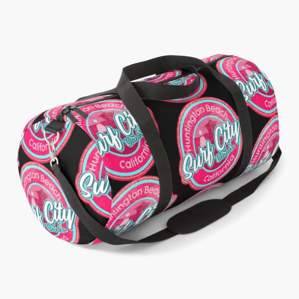 Item preview, Surf City Beach Colors Round worn, distressed, pink, cyan blue designed and sold by James Allender.