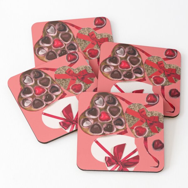 Item preview, Boxes of chocolates in hearts. designed and sold by Karine Dupras.