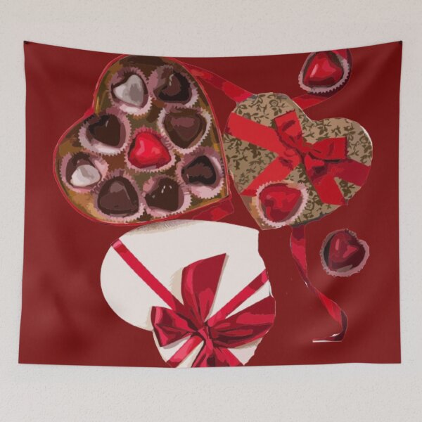 Item preview, Boxes of chocolates in hearts. designed and sold by Karine Dupras.