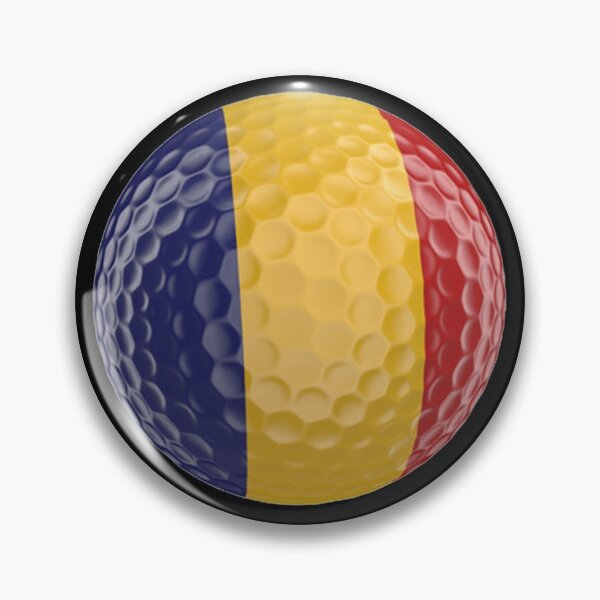 Item preview, Romania Flag Golf Ball designed and sold by Mxdesign888.