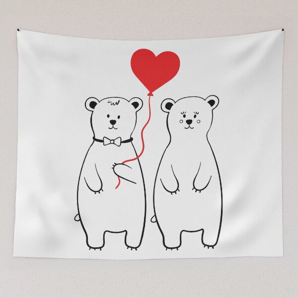 Item preview, Lover Polar Bears designed and sold by arrowroses.