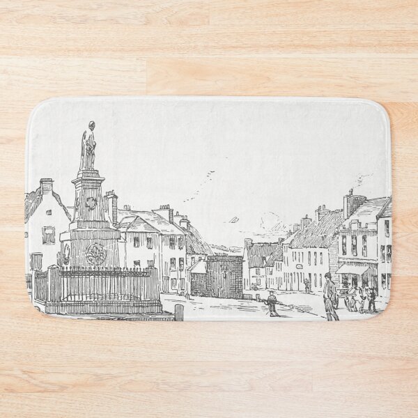 Item preview, Selkirk Market Place 1837 | Vintage Illustration designed and sold by yourscotborders.