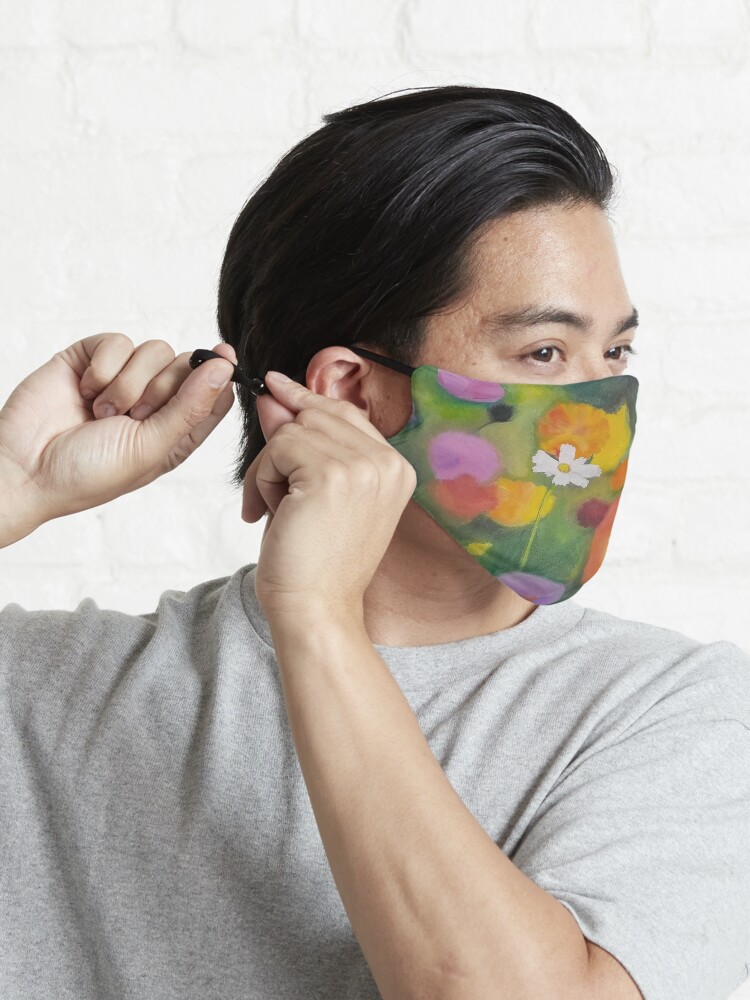 Alternate view of Cosmos Flower Abstract-Realism Mash Up Mask