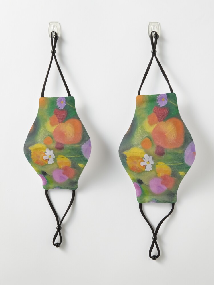 Alternate view of Cosmos Flower Abstract-Realism Mash Up Mask
