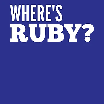 Artwork thumbnail, WHERE'S RUBY by tinytiger77