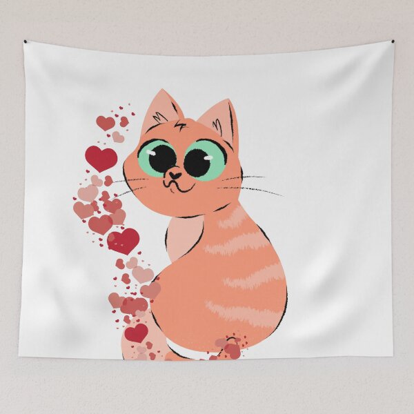 Item preview, My Funny Valentine Cat designed and sold by Andrea Mattinson.