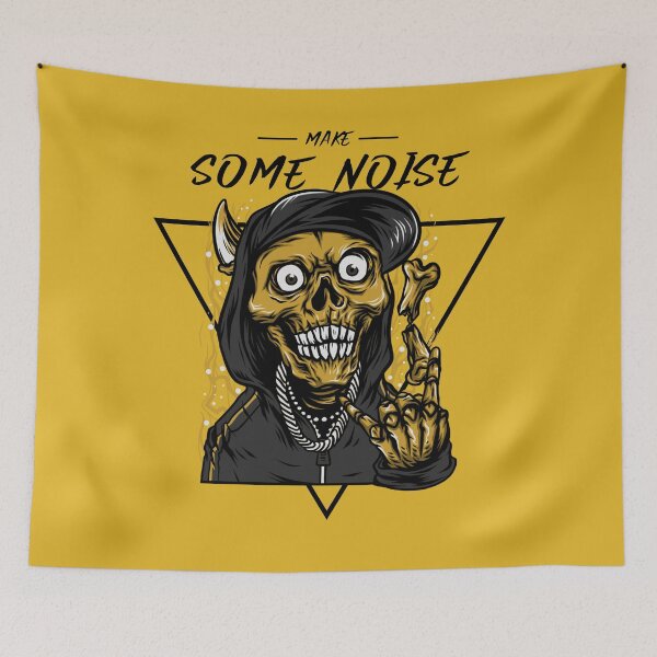 Item preview, Make Some Noise - Skeleton Rapper designed and sold by ManiaTeec.