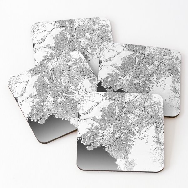 Item preview, Athens Greece Modern Street Map With Co-ordinates designed and sold by RossWilson12.