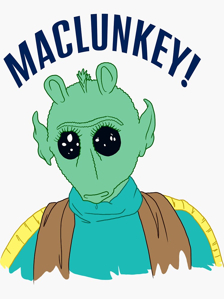 Thumbnail 3 of 3, Sticker, Maclunkey designed and sold by likemoyd.