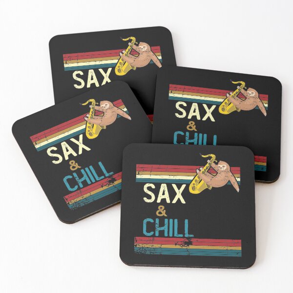 Item preview, SAX & CHILL VINTAGE SLOTH designed and sold by noahs-shop.