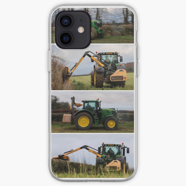 John Deere 6215R y cortasetos Mcconnel Funda blanda para iPhone