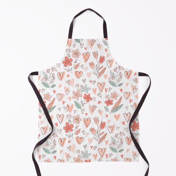 Item preview, Hearts and Flowers Doodle Pattern designed and sold by SLAG-Creative.