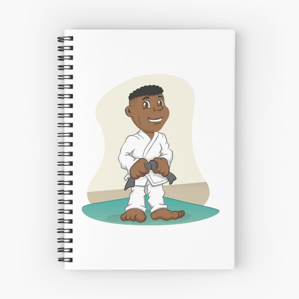 Item preview, Illustration Afro-descendant child fighter in martial arts, judo, karate, jujitso, taekwondo. Ideal for sports and institutional newsletters designed and sold by LucianoCosmo.