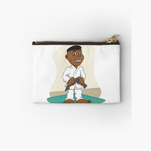 Item preview, Illustration Afro-descendant child fighter in martial arts, judo, karate, jujitso, taekwondo. Ideal for sports and institutional newsletters designed and sold by LucianoCosmo.