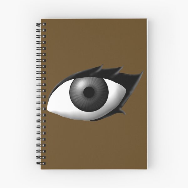 Item preview, Gray/Black Anime Style Eye (Dark Skin Tone) designed and sold by RayRayViolet.