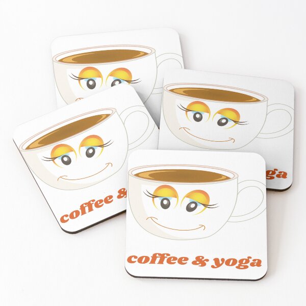 Item preview, coffee and yoga designed and sold by Samvy.