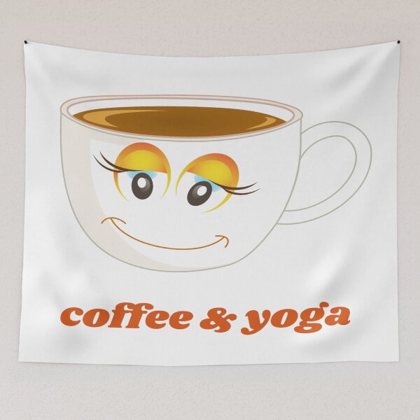 Item preview, coffee and yoga designed and sold by Samvy.