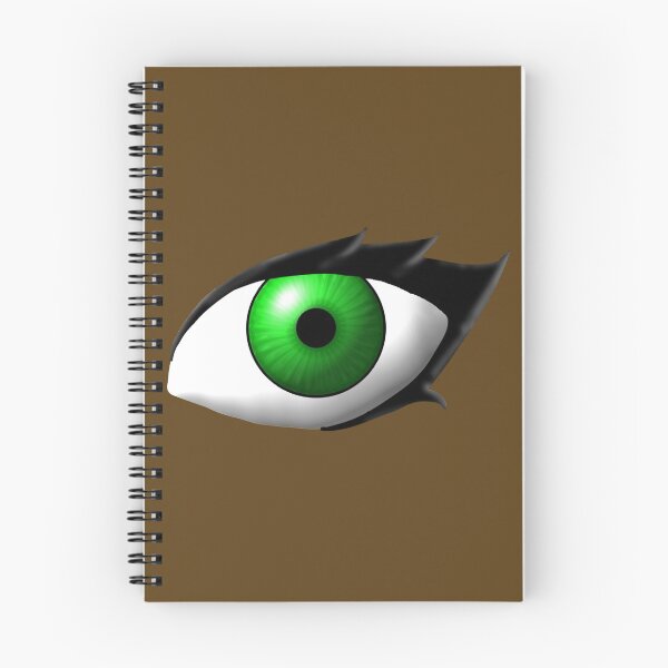 Item preview, Green Anime Style Eye (Dark Skin Tone) designed and sold by RayRayViolet.