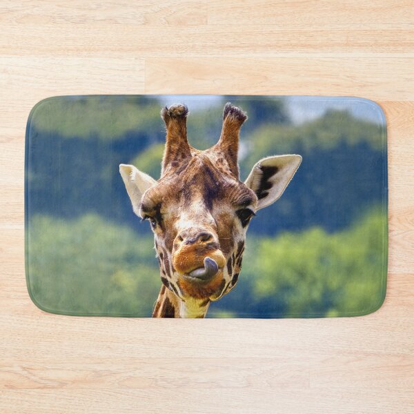 Item preview, Rothschild Giraffe sticking out its tongue designed and sold by Andy Harker.