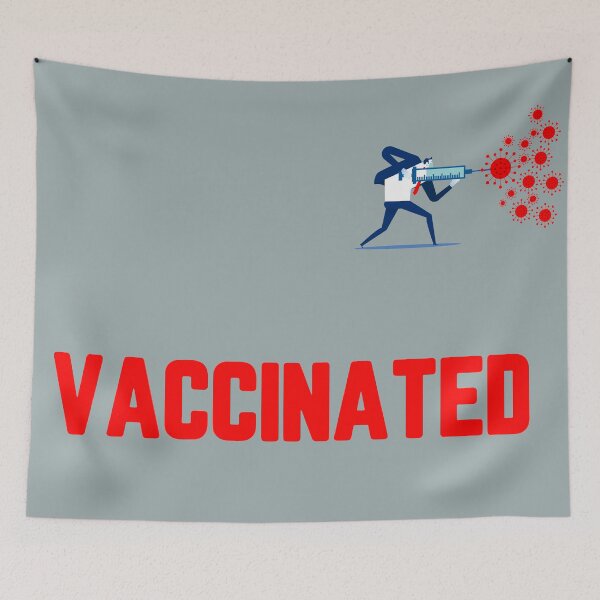 Item preview, Vaccinated Man  designed and sold by all-quotes.