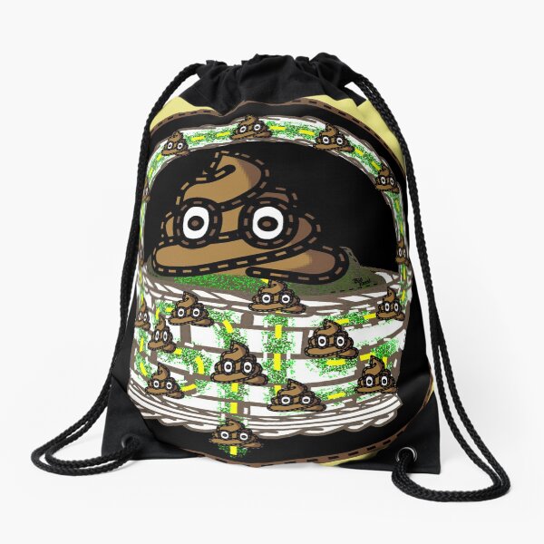 Sh!t in a Handbasket? Fear Not! (Playful Art) Drawstring Bag