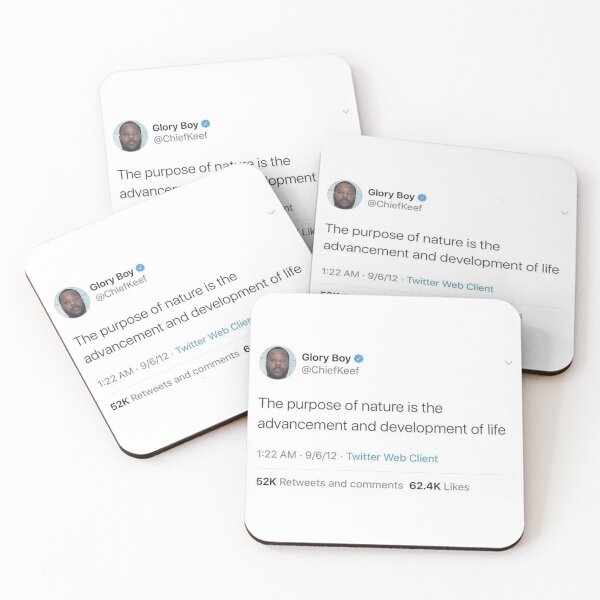 Item preview, Chief Keef Funny Tweet - Nature designed and sold by HipHopFactory.
