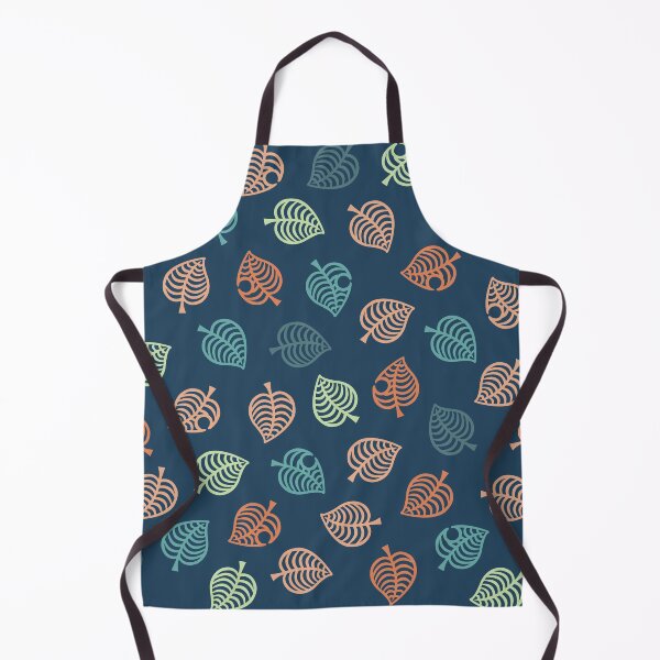 Nook Leaf Aloha Logo - Green and Orange Tropical Colors Apron