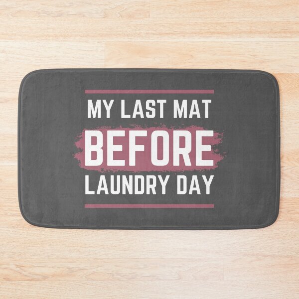 Item preview, Laundry Day Gray and Pink Funny Typography designed and sold by LADYGOODMOOD.