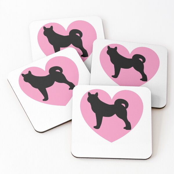 Item preview, shiba inu art heart labrador dog lover valentines day designed and sold by alaechamlal.