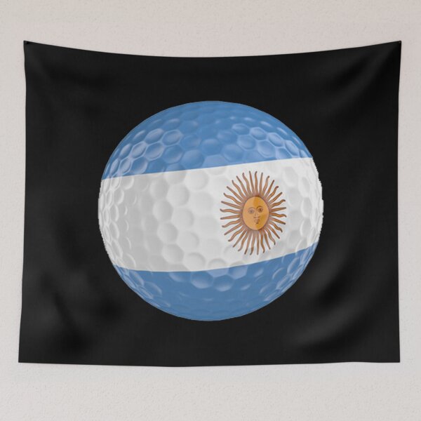 Aperçu de l'œuvre Balle de golf drapeau argentin créée et vendue par Mxdesign888.