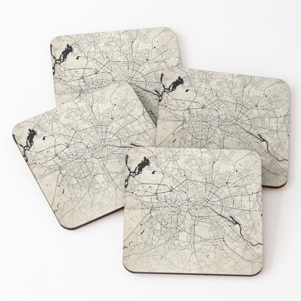 Item preview, Berlin Germany Vintage Street Map With Co-ordinates designed and sold by RossWilson12.