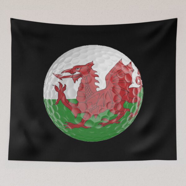 Item preview, Wales Flag Golf Ball designed and sold by Mxdesign888.