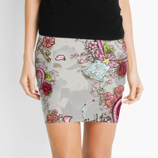 ChibiMoon Pattern Mini Skirt