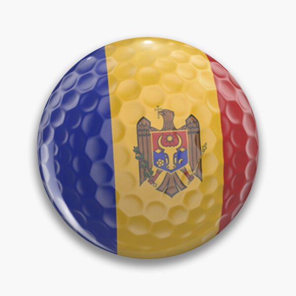 Item preview, Moldova Flag Golf Ball designed and sold by Mxdesign888.