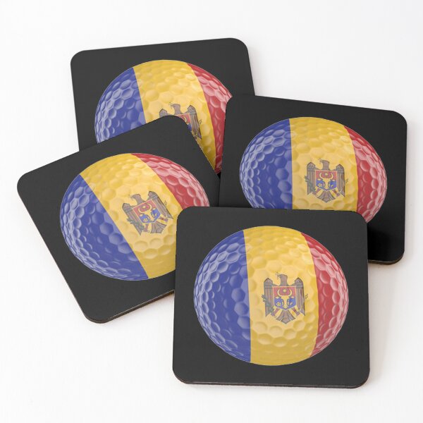 Item preview, Moldova Flag Golf Ball designed and sold by Mxdesign888.