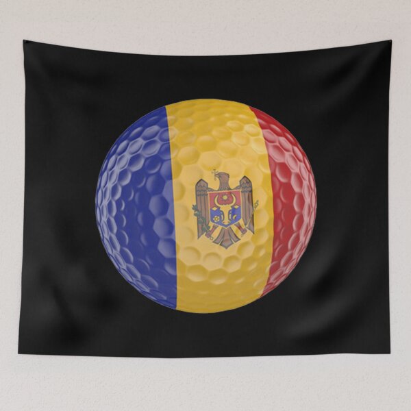 Item preview, Moldova Flag Golf Ball designed and sold by Mxdesign888.