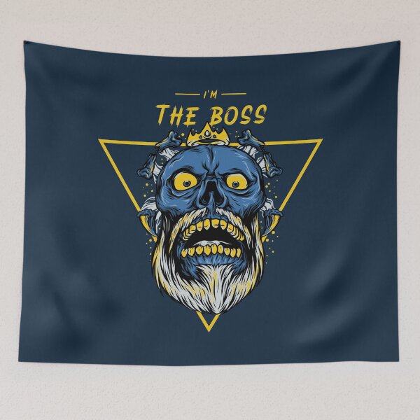 Item preview, I'm The Boss - Skeleton King designed and sold by ManiaTeec.