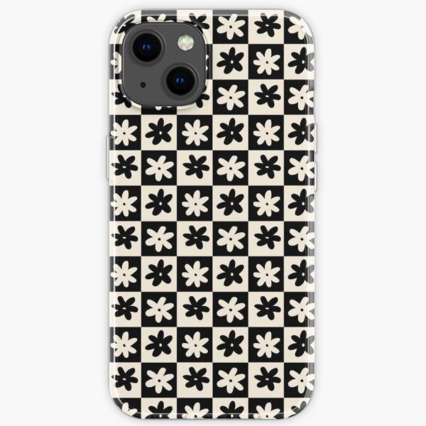 Lisa Says Gah! Inspired Flowers Black iPhone Soft Case