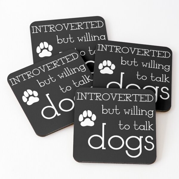 Item preview, Introverted Dog Lover White designed and sold by MysticPotato.