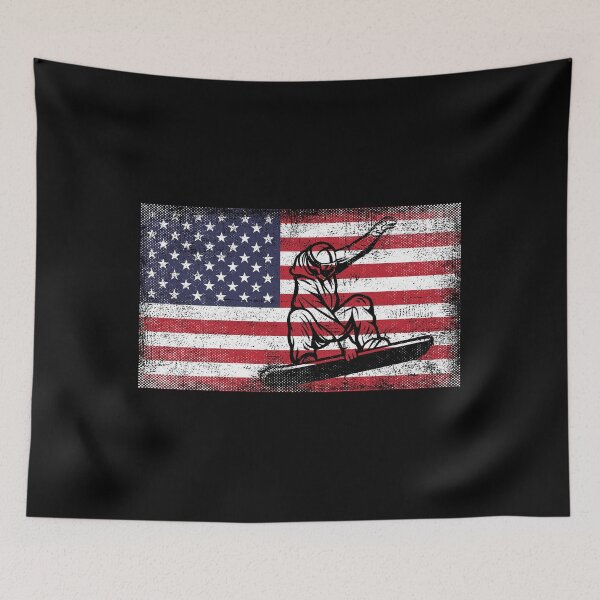 Item preview, Snowboarding American Flag Patriotic Snowboarder Gift designed and sold by MakeGoodChoices.