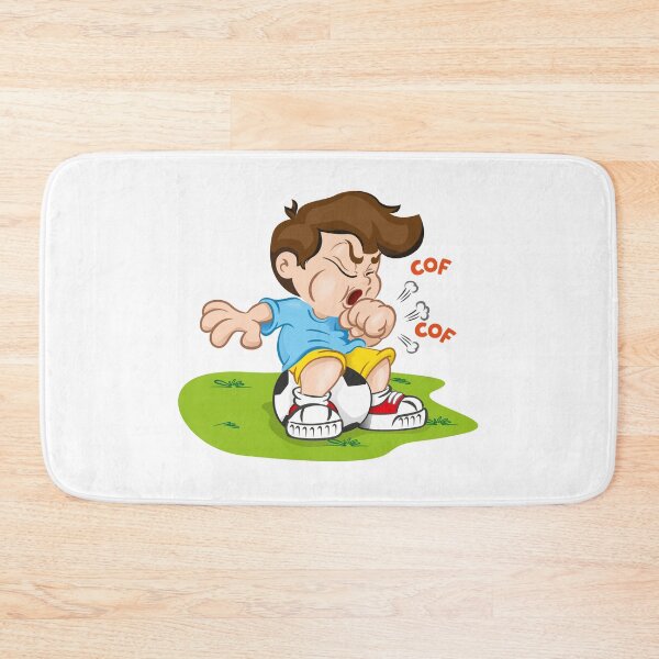 Item preview, Illustration is a character child with cough and sitting on a ball. Ideal for health and institutional information designed and sold by LucianoCosmo.
