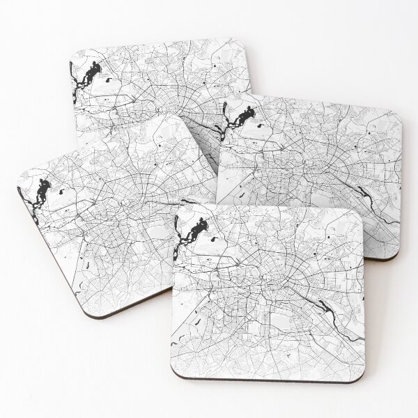 Item preview, Berlin Germany Modern Street Map With Co-ordinates designed and sold by RossWilson12.