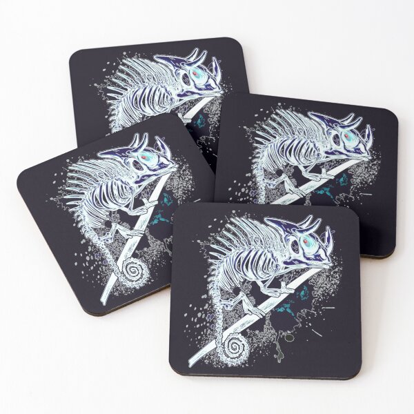 Item preview, Jackson's Chameleon bone Skeleton: inverted colors designed and sold by iduzarts.