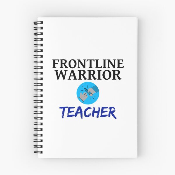 Item preview, frontline warrior teacher designed and sold by tali-smith.