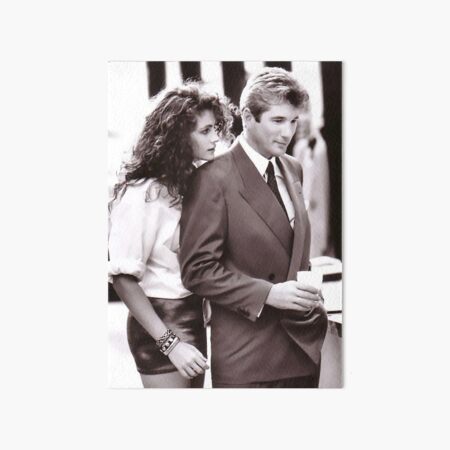 Romantic Couple Pretty Woman Julia Roberts Hollywood movie stars Art Board Print