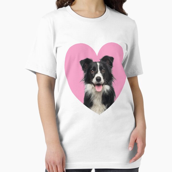 Vista previa del artículo con la obra «Arte de cara de border collie Corazón de border collie Amante de los perros Día de San Valentín», diseñado y vendido por alaechamlal.