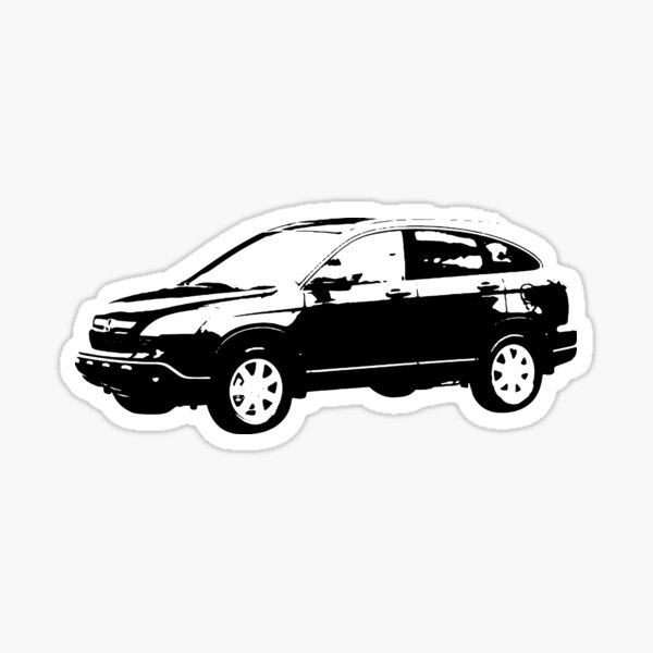 2007 Ronda Cr V Silhouette Sticker For Sale By Patrickkeeling Redbubble