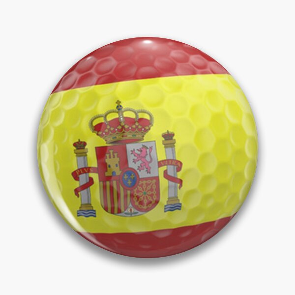 Item preview, Spain Flag Golf Ball designed and sold by Mxdesign888.
