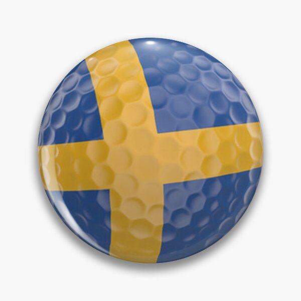 Item preview, Sweden Flag Golf Ball designed and sold by Mxdesign888.
