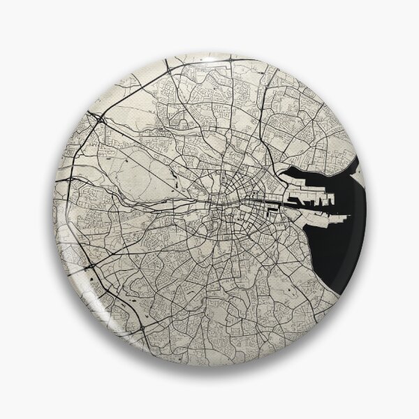 Item preview, Dublin Ireland Vintage Street Map With Co-ordinates designed and sold by RossWilson12.